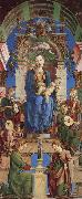 Cosimo Tura The Virgin and Child Enthroned with Angels Making Music oil on canvas